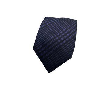 Geoffrey Beene New Yok Purple Black Glen Check Skinny Silk Neckti